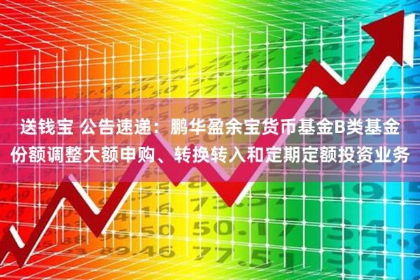 送钱宝 公告速递：鹏华盈余宝货币基金B类基金份额调整大额申购、转换转入和定期定额投资业务